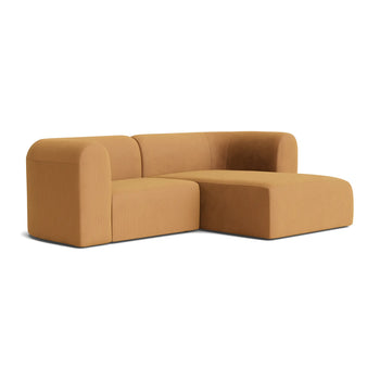 Berg 3 Seater RHF Chaise Sofa - Corduroy Fawn