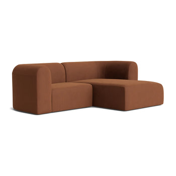 Berg 3 Seater RHF Chaise Sofa - Corduroy Cocoa