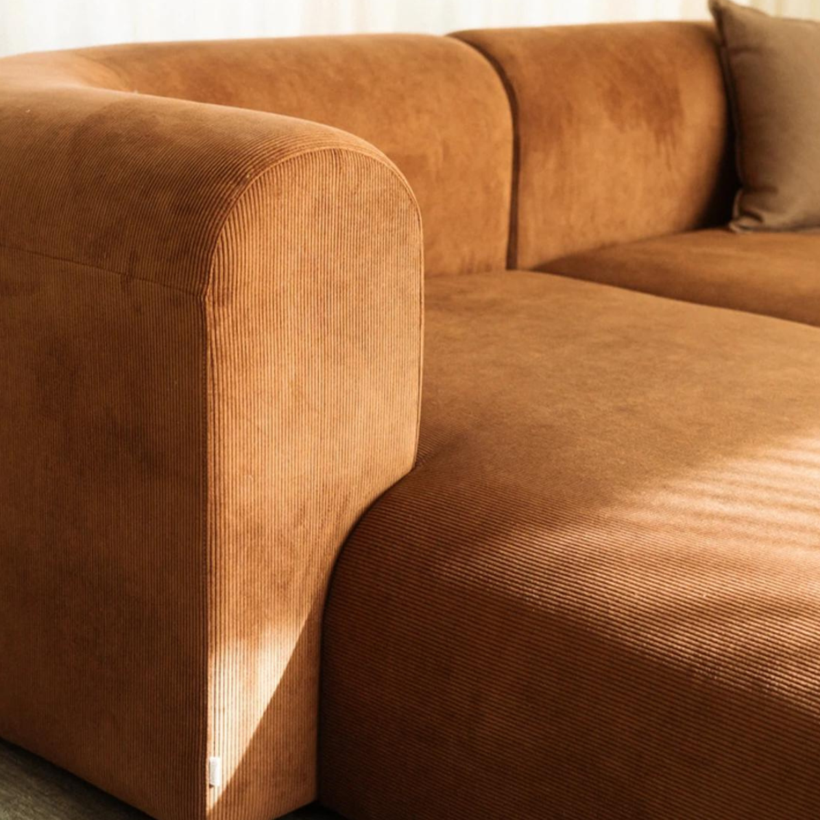 Berg Left Chaise Module - Corduroy Cocoa