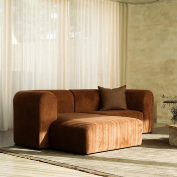 Berg 3 Seater LHF Chaise Sofa - Corduroy Cocoa