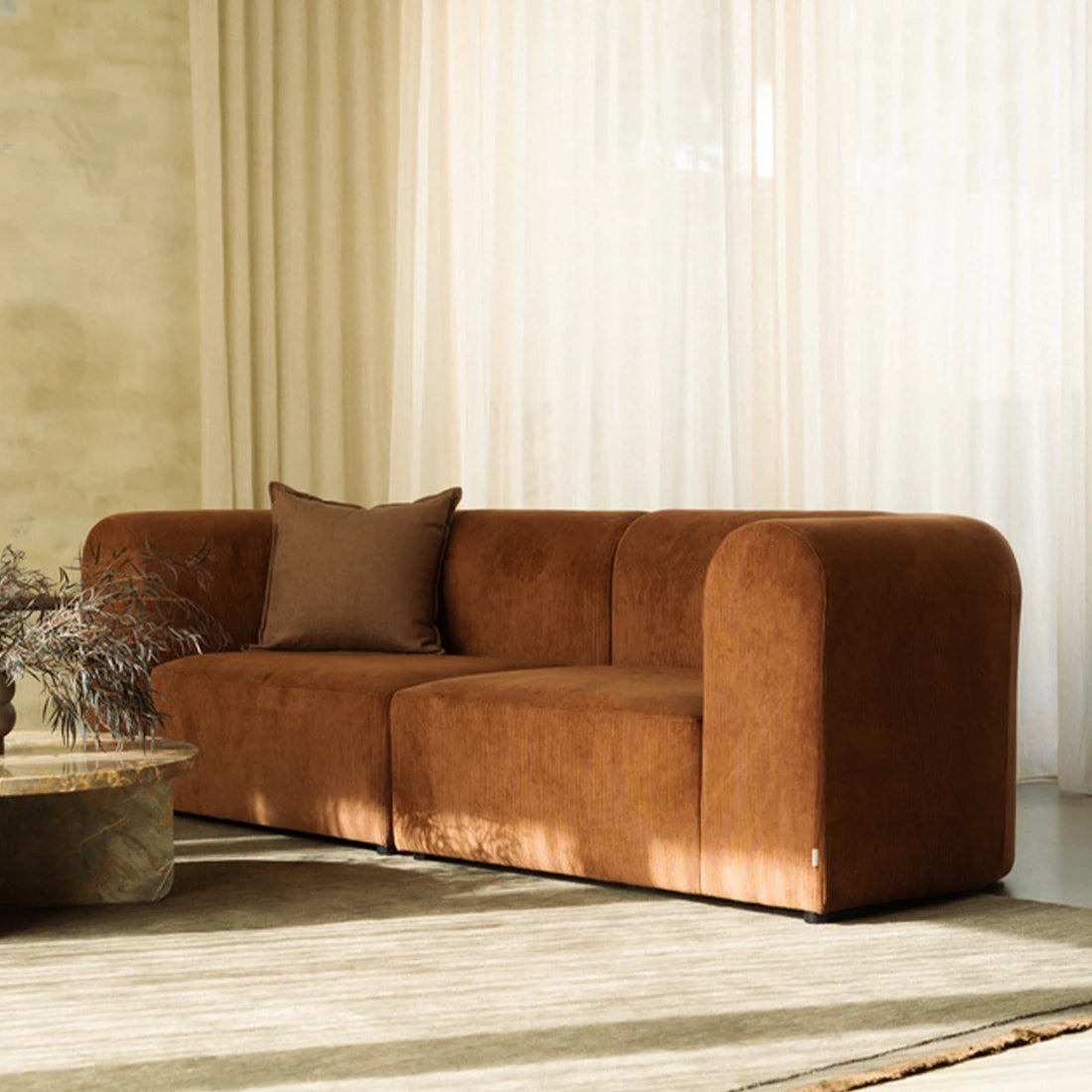 Berg 3 Seater Sofa - Corduroy Cocoa