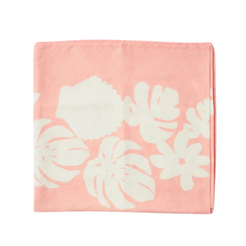 Hawaiian Border Bed Cover Throw - Pink