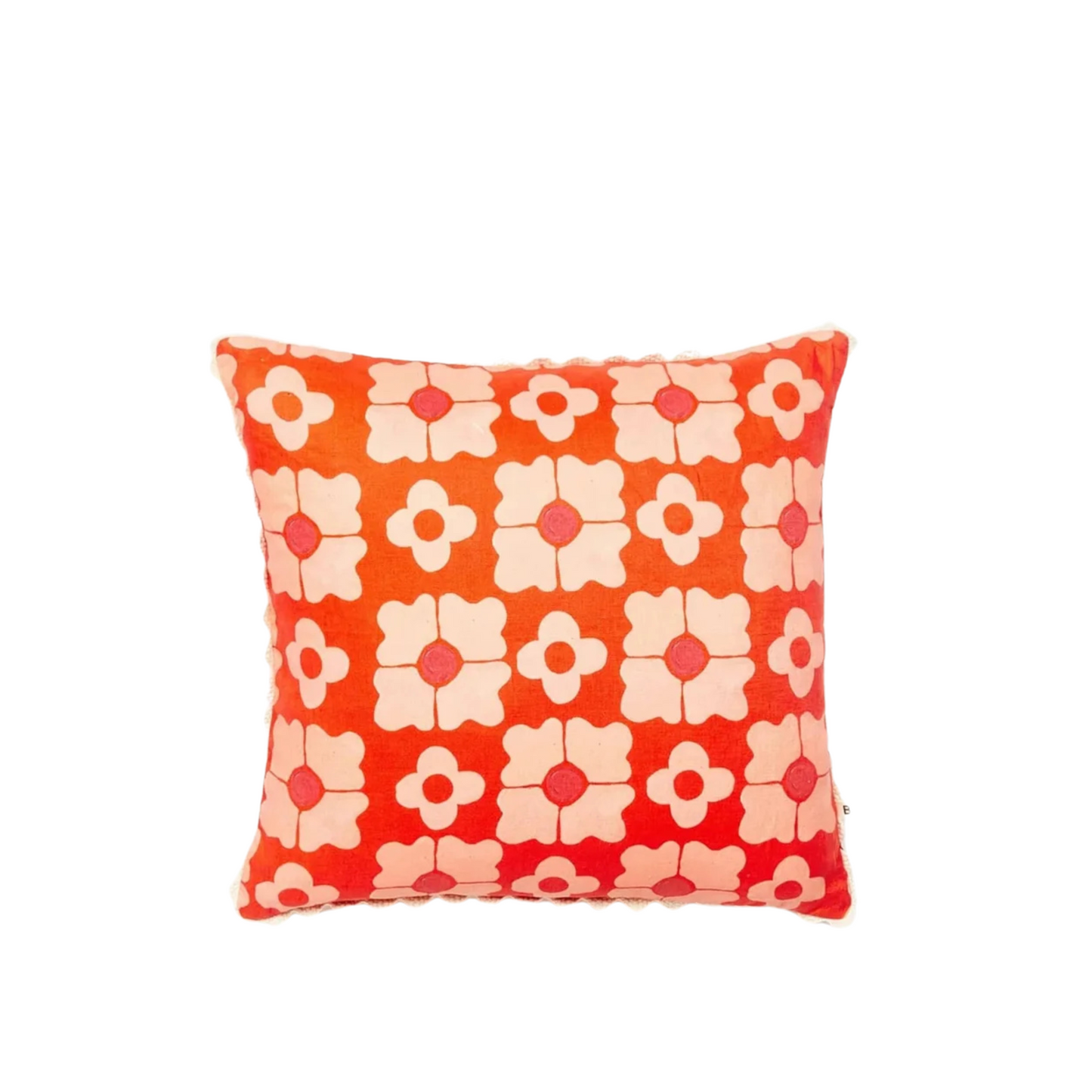 Carnation Cushion - Orange