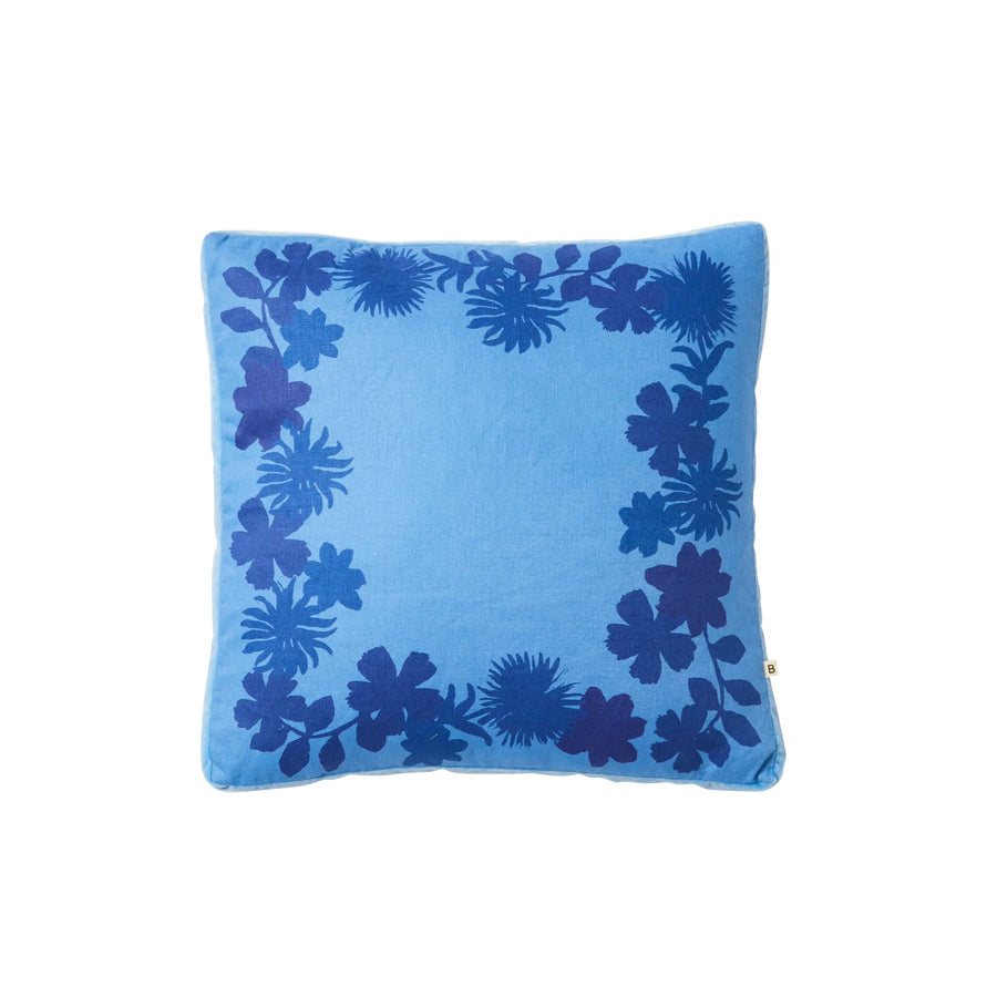 Flora Cushion - Blue