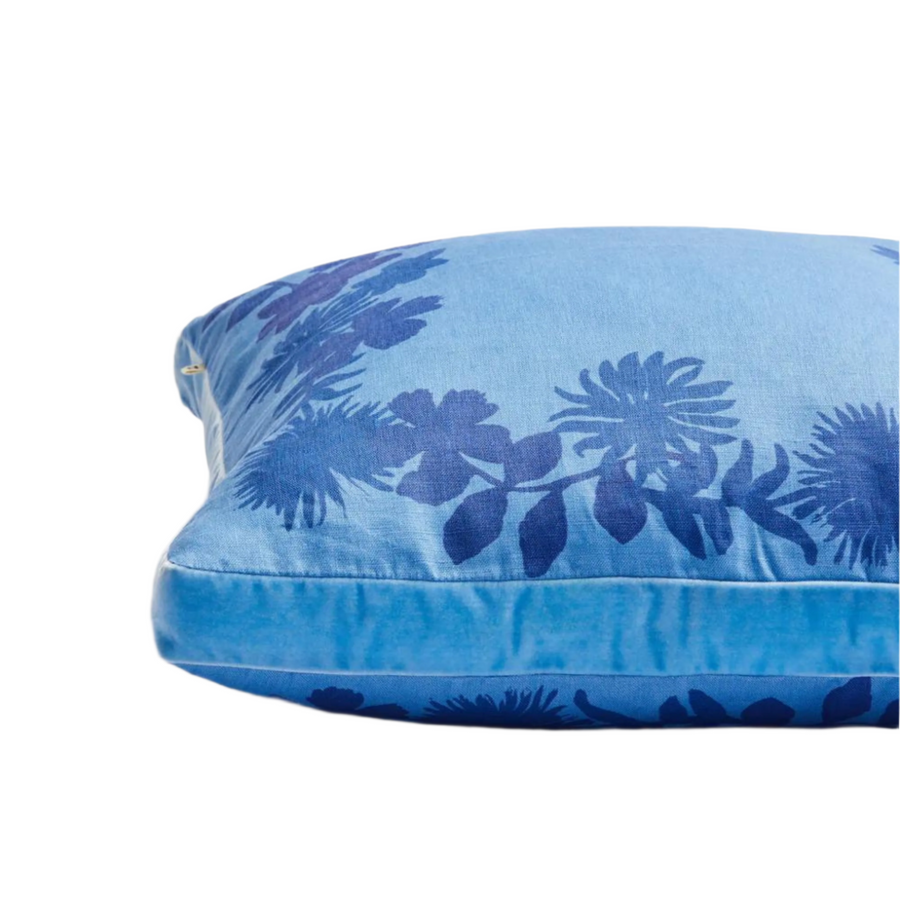 Flora Cushion - Blue