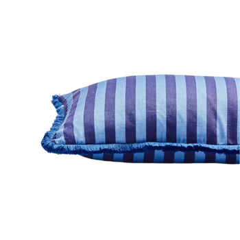 Thin Stripe Cushion - Blue