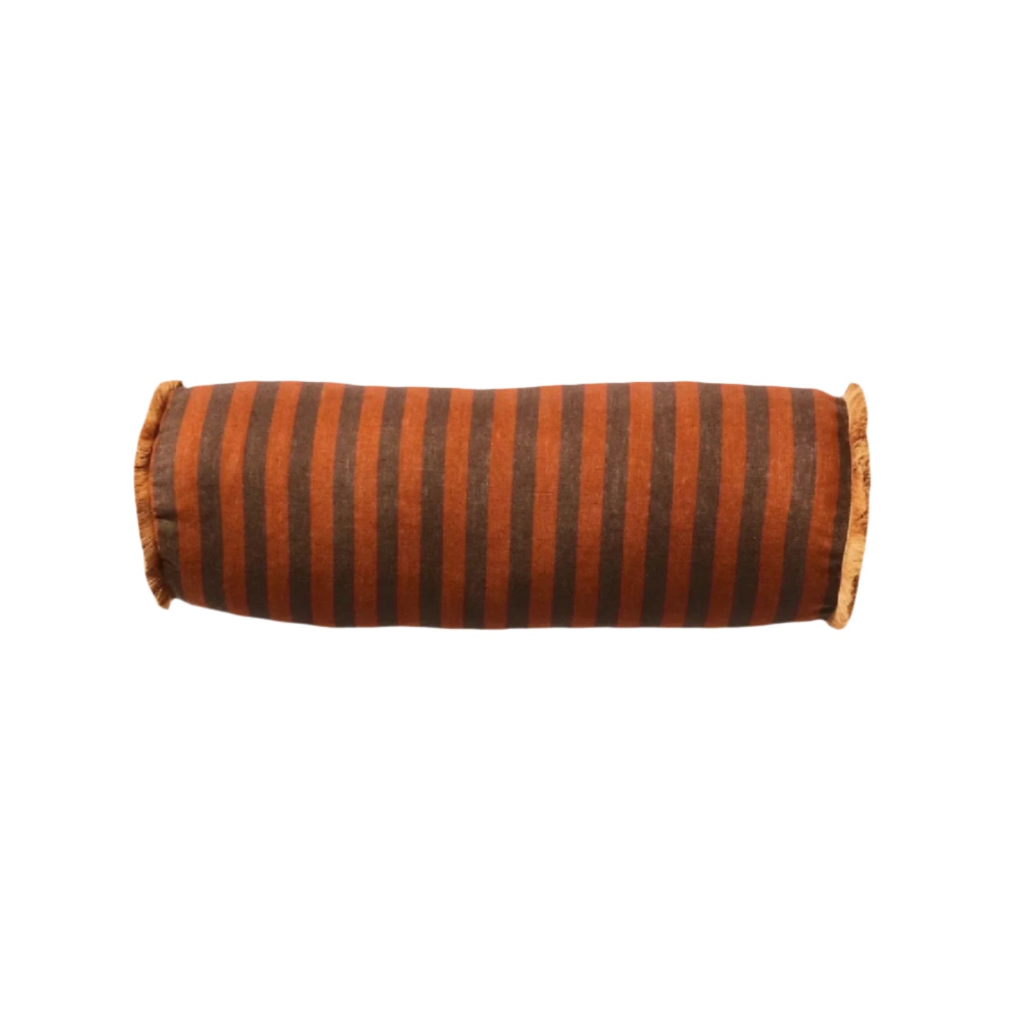 Thin Stripe Bolster - Chocolate