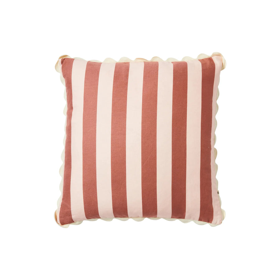 Bold Stripe Cushion - Berry Pink