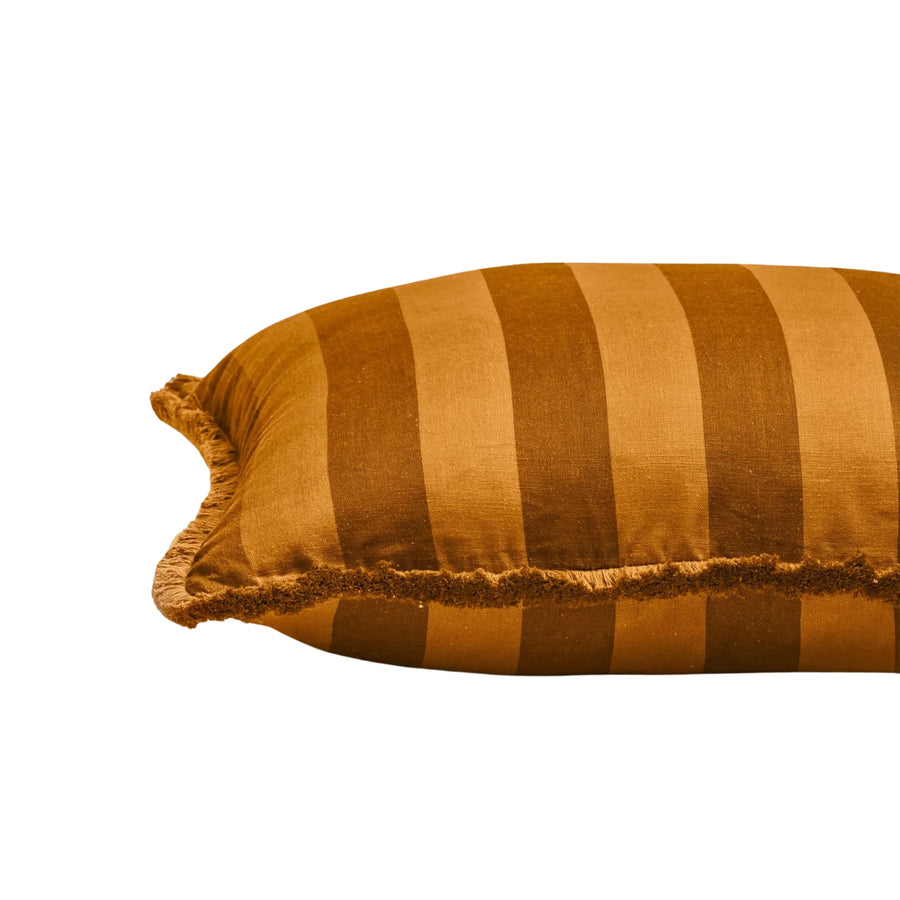 Bold Stripe Cushion - Mustard