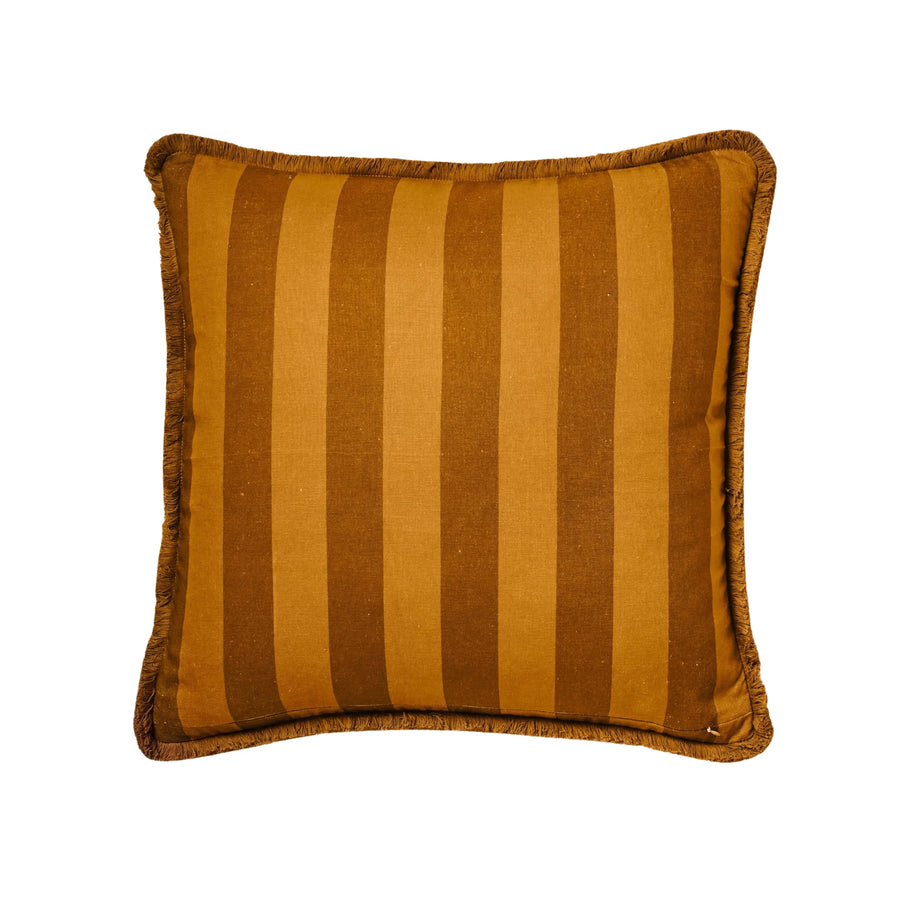 Bold Stripe Cushion - Mustard