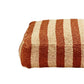 Boucle Stripe Ottoman - Chocolate