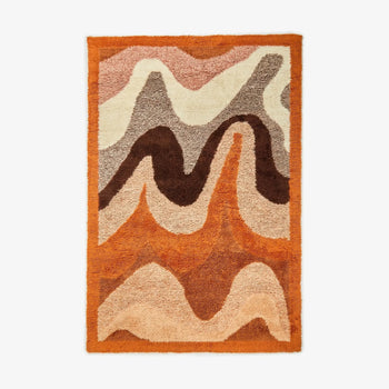 Wave Wool Rug 200cm x 300cm - Orange