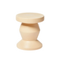 Pedestal Side Table - Almond Matt