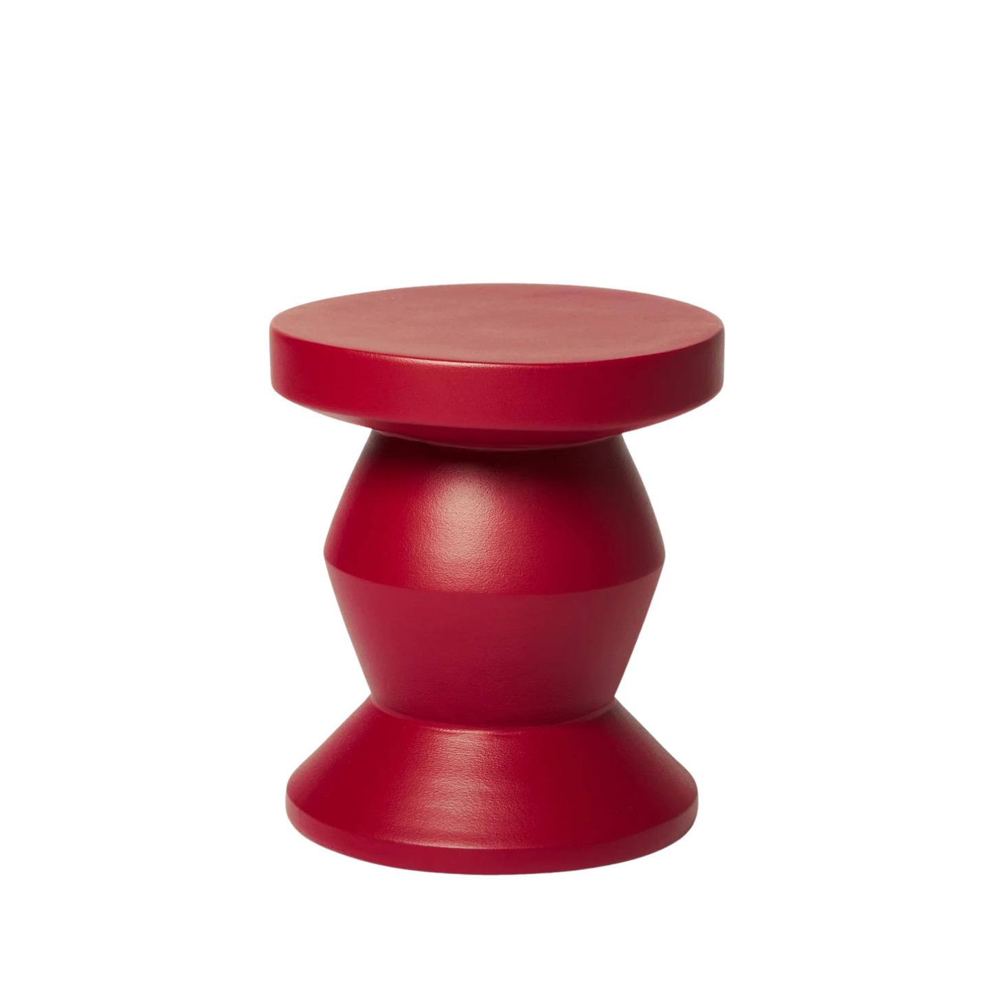 Pedestal Side Table - Burgundy