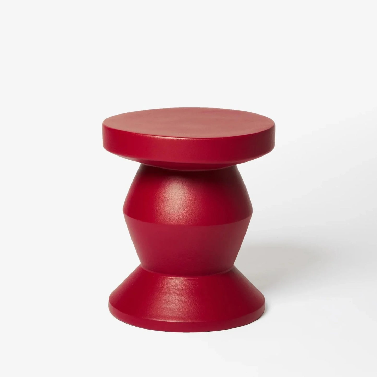 Pedestal Side Table - Burgundy