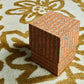 Cork Square Side Table - Stripe Natural