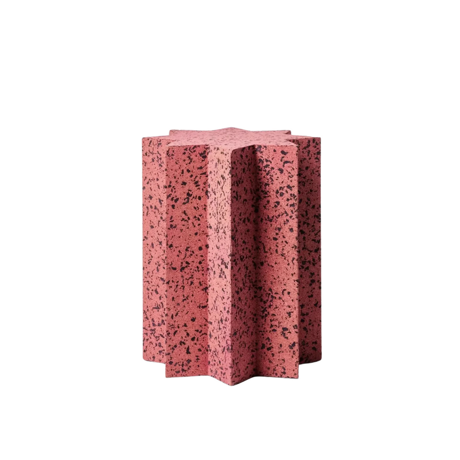 Cork Star Side Table - Pink