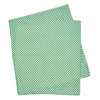 Tiny Checkers Tablecloth - Blue/Green