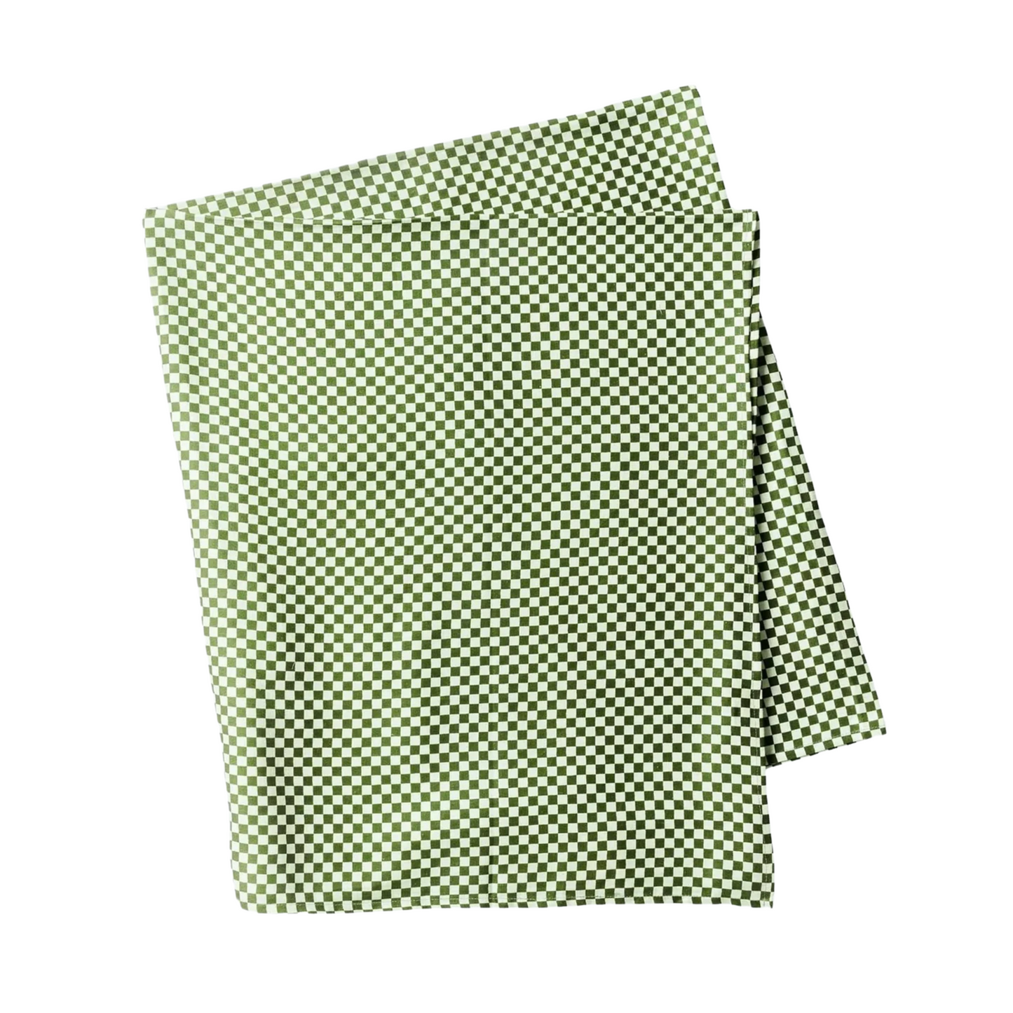 Tiny Checkers Tablecloth - Leaf