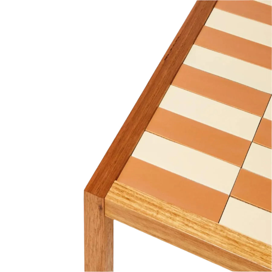 Tiled Coffee Table - Blush Terracotta