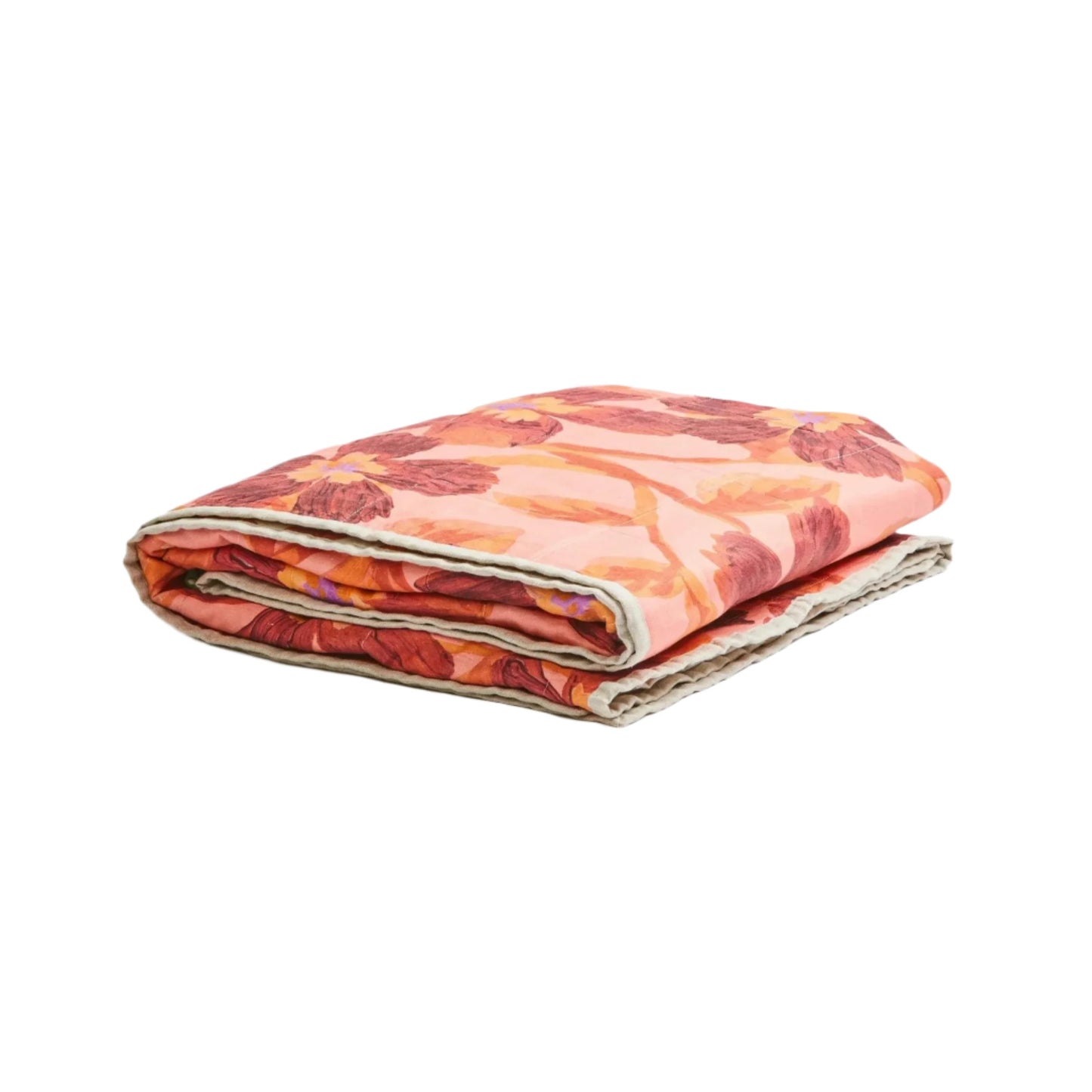 Cosmos Quilted Throw - Pink