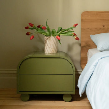 Muse Bedside Table - Olive