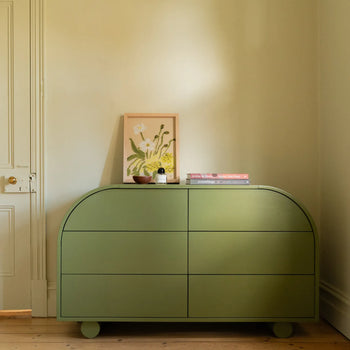 Muse 6 Drawer Chest - Olive