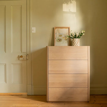 Trim 4 Drawer Chest - Oak