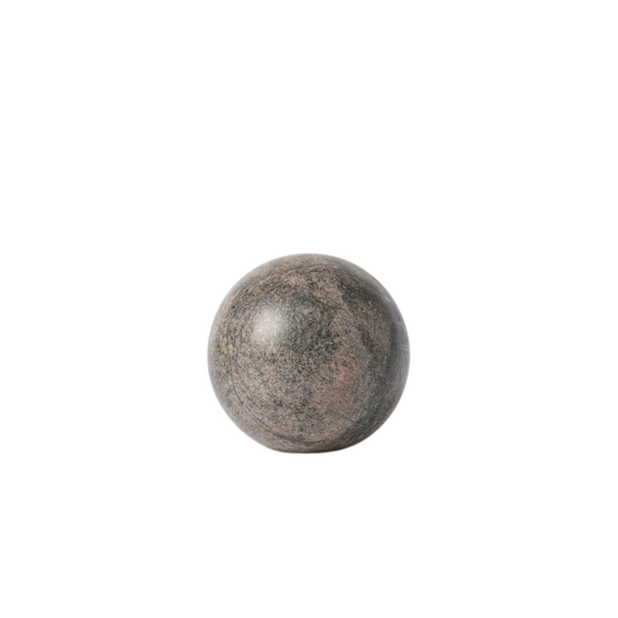 Geo Marble Sphere - Forest Green