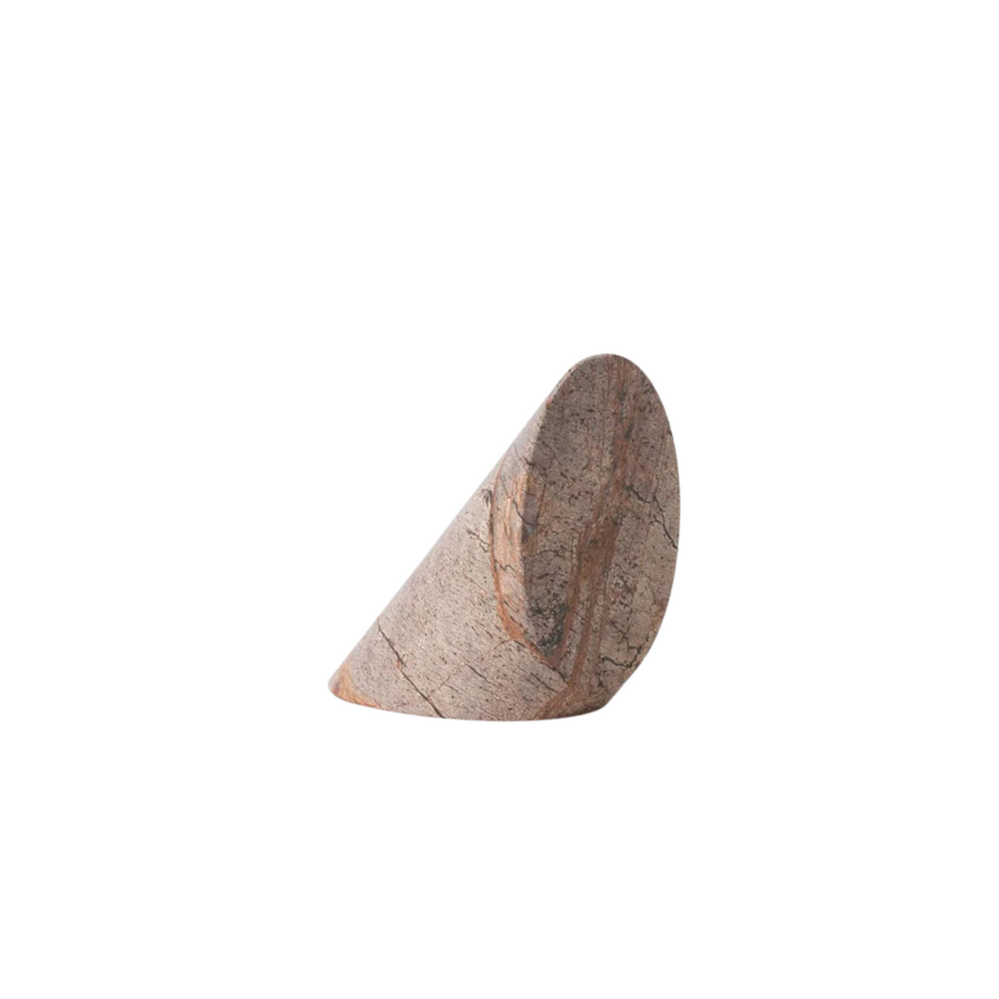 Geo Marble Wedge - Forest Brown