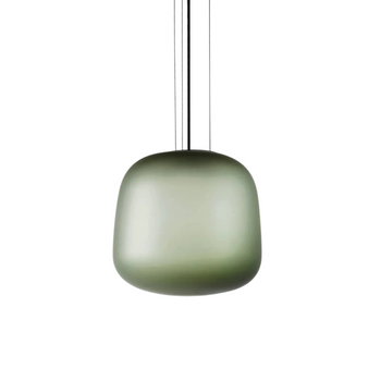 AB Small Pendant - Frosted Smoke Grey/Green