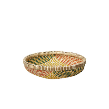 Thao Woven Basket Small - Yellow/Multi