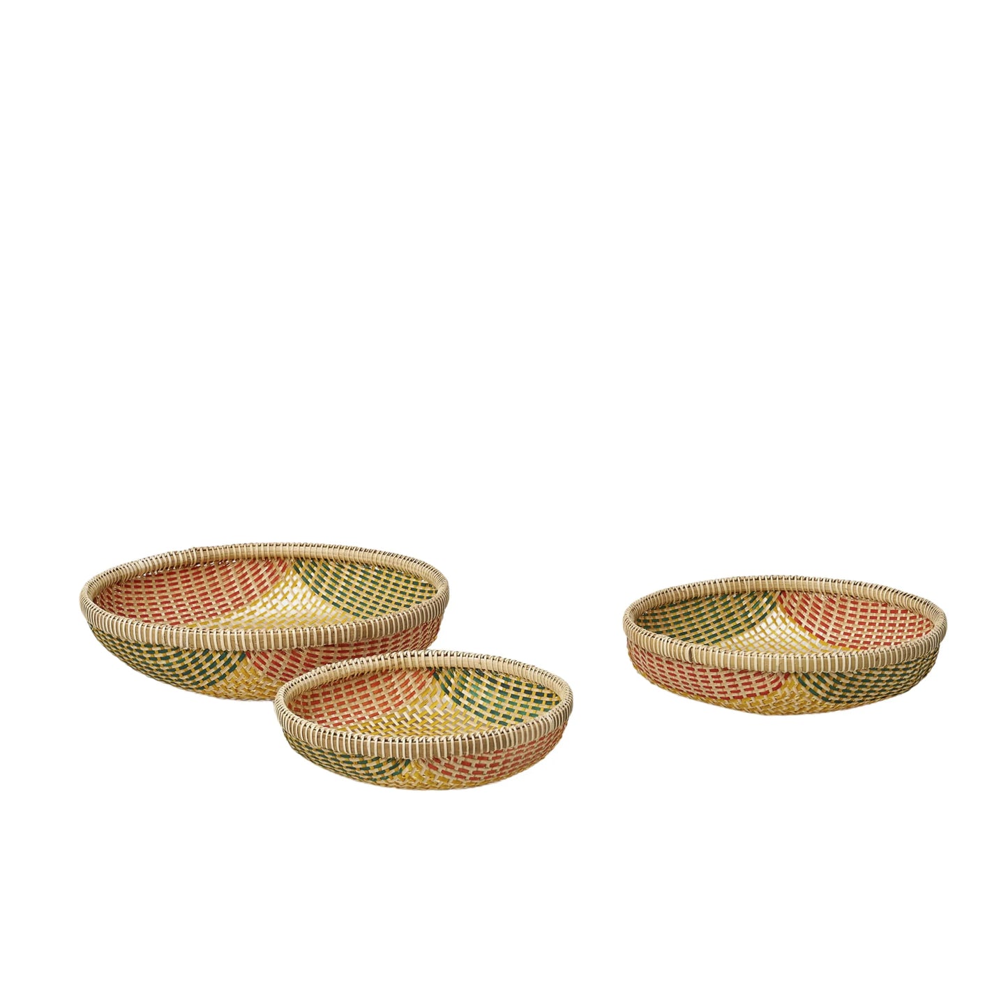 Thao Woven Basket Small - Yellow/Multi