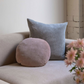 Velvet Cushion Round - Heather