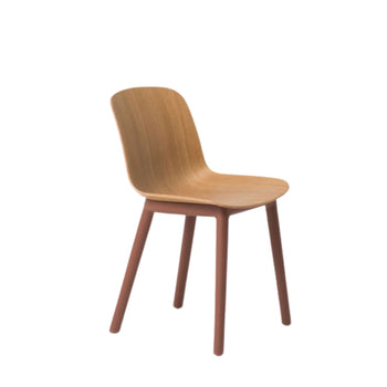 Acre Dining Chair - Oak/Brick Red