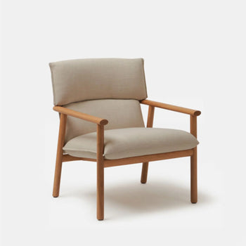 Label Armchair High - Oak/Beige