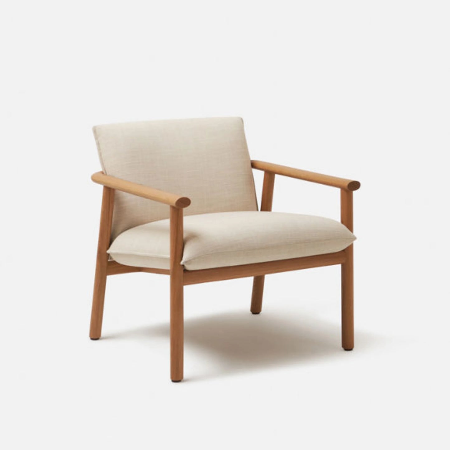 Label Armchair - Oak/Ecru