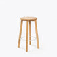 Hut Stool Mid - Oak/White