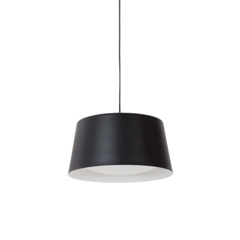 Ellipse Tall Black Pendant - Large