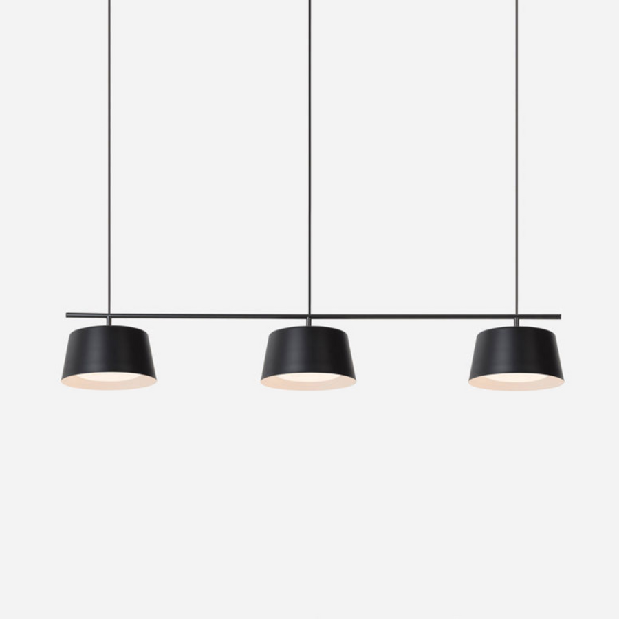 Ellipse Black Pendant Connection Bar - Large