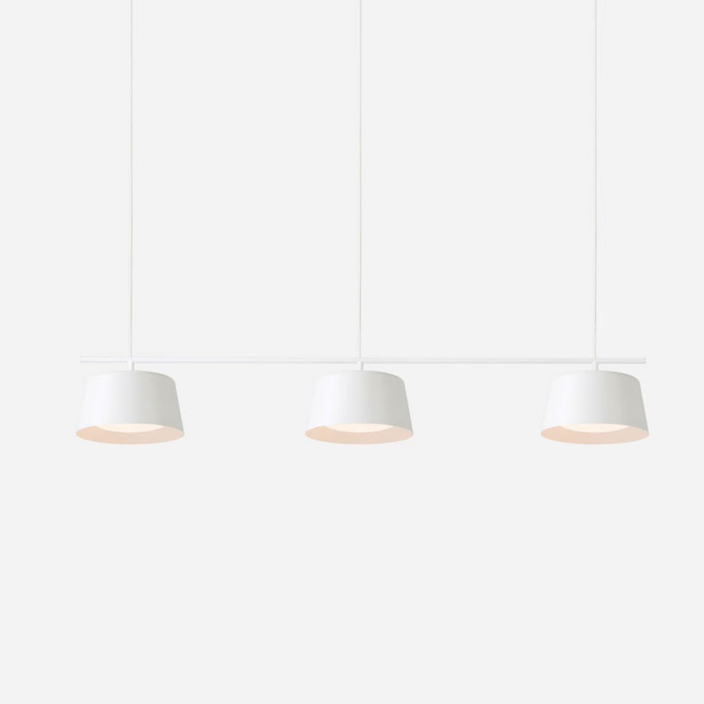 Ellipse White Pendant Connection Bar - Small