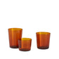 Glass Tumbler Set of 4 - Amber