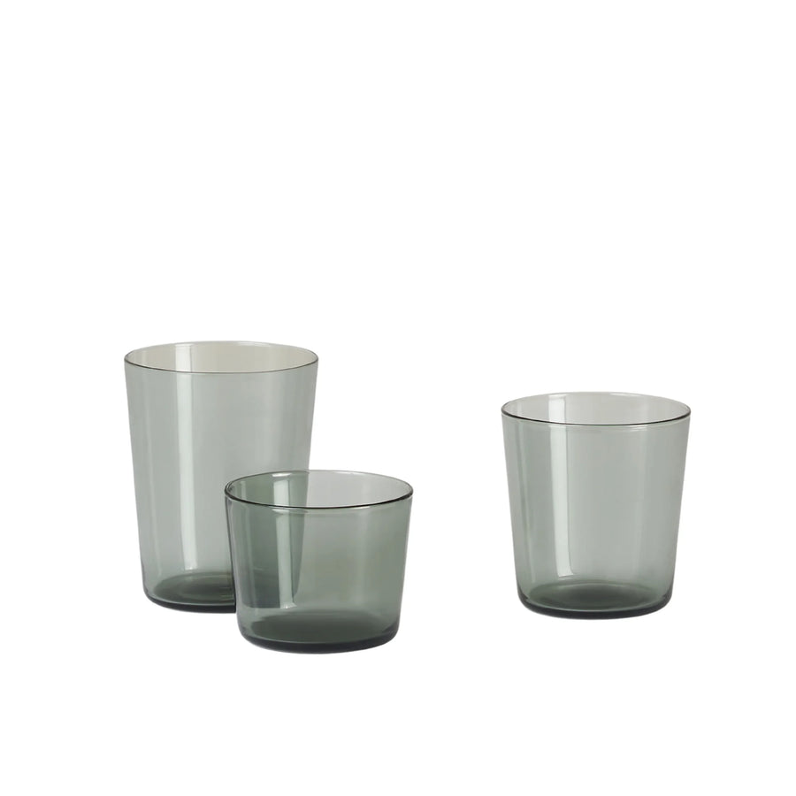 Glass Tumbler Set of 4 - Charcoal