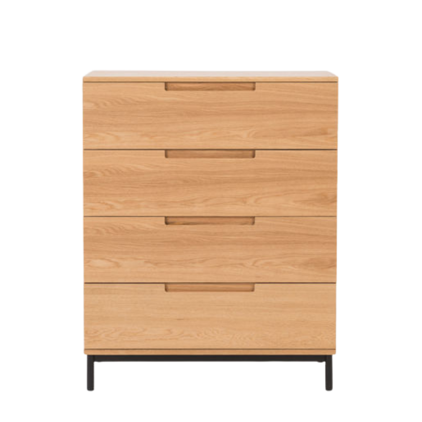 Bureau 4 Drawer Chest - Oak