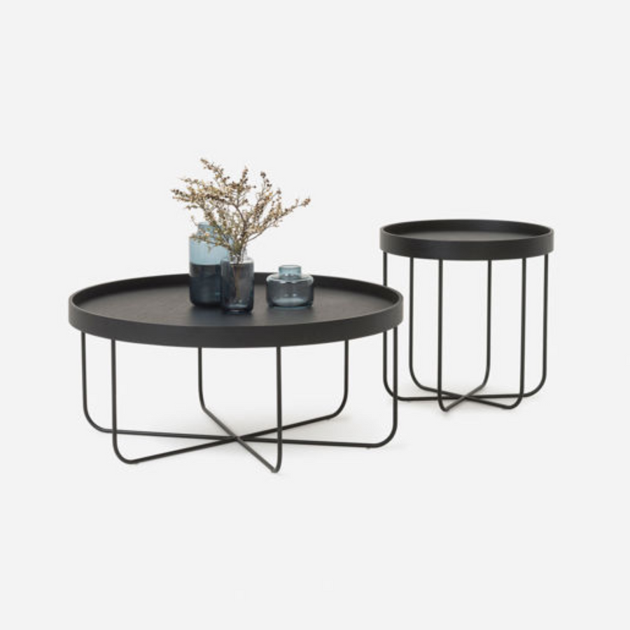 Segment Side Table - Black