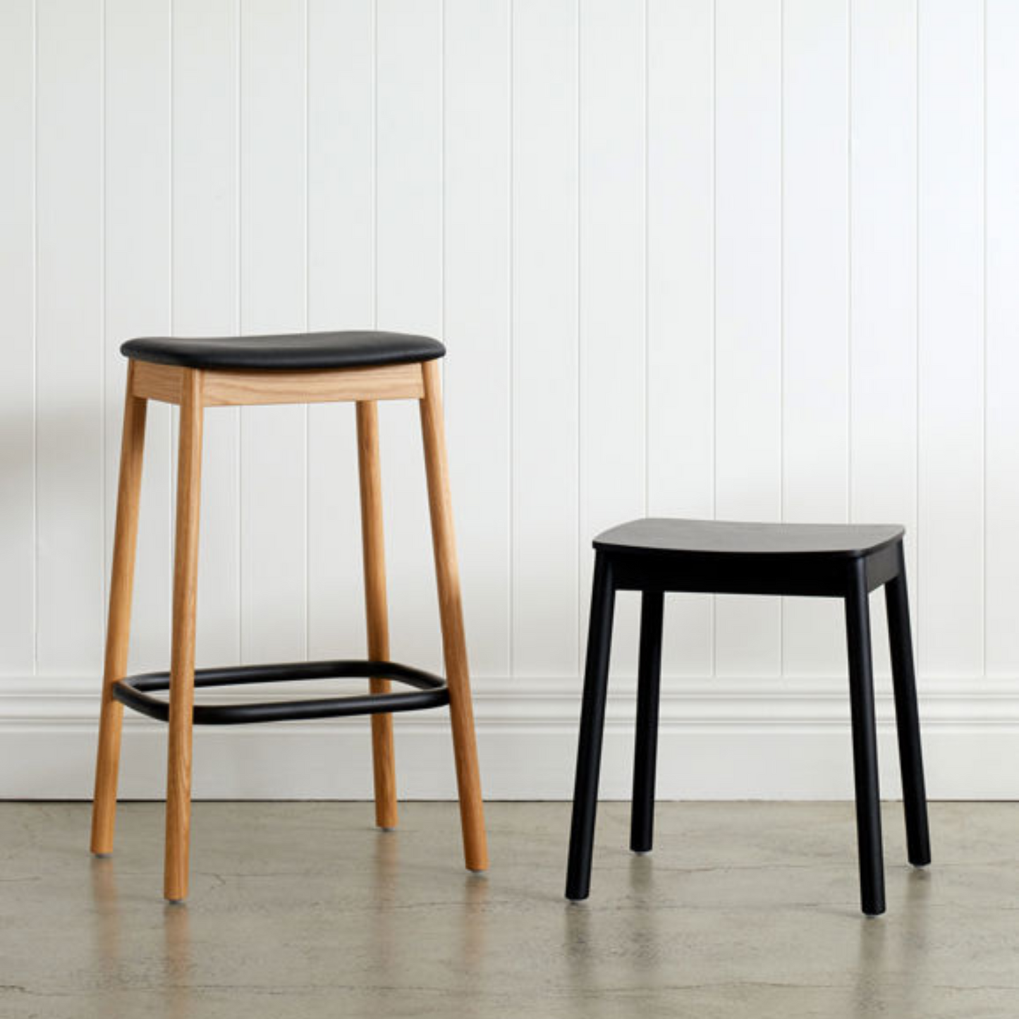 Radial Stool 45cm - Black