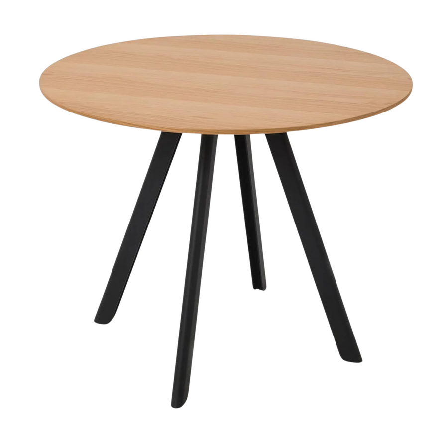 Assembly Round Dining Table 90cm - Oak/Black