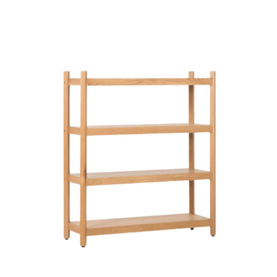 Tilt Shelf Pair of Legs 4 Tier - Oak