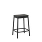 Radial Stool 65cm - Leather/Black