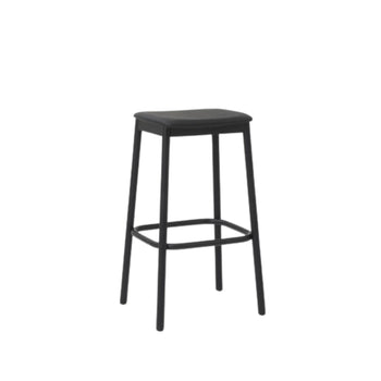 Radial Stool 75cm - Leather/Black